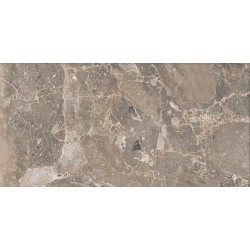 Πλακάκι Breccia Brunito 60Χ120 Καφέ Γυαλιστερό Retificatto 